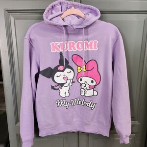 Purple Kuromi and My Melody Hoodie